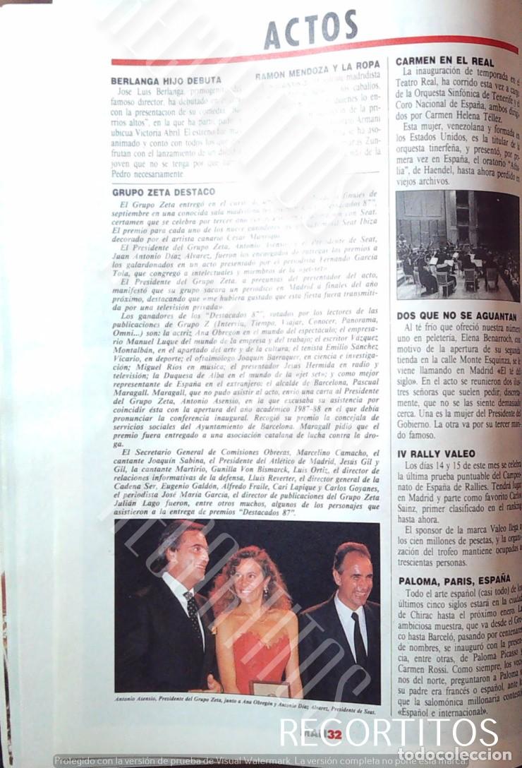 Cine: ana obregona antonio asensio grupo zeta