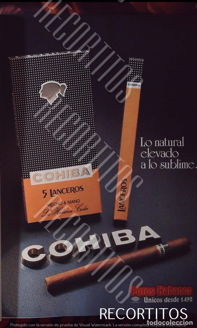 Cine: cohiba puros habanos tabaco cigarros anuncio publicidad
