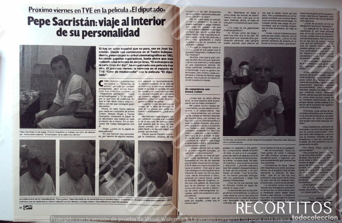 Cine: EL DIPUTADO JOSE SACRISTAN MARIA LUISA SAN JOSE ELOY DE LA IGLESIA AUTOPISTA HACIA EL CIELO VICTOR F