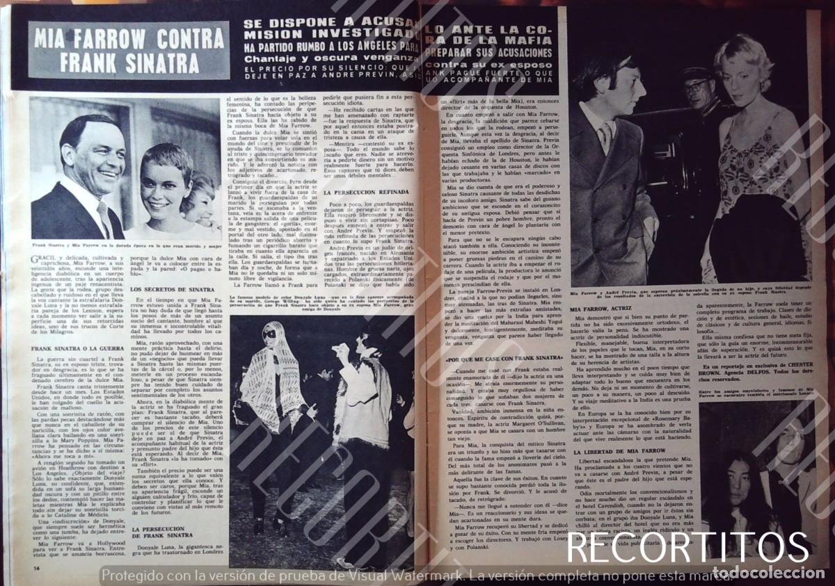 Cine: MIA FARROW frank sinatra yoko ono john lennon donyale luna george willing andre previn