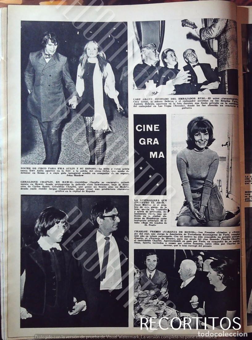 Cine: ewa aulin charlot geraldine chaplin carlos saura cary grant