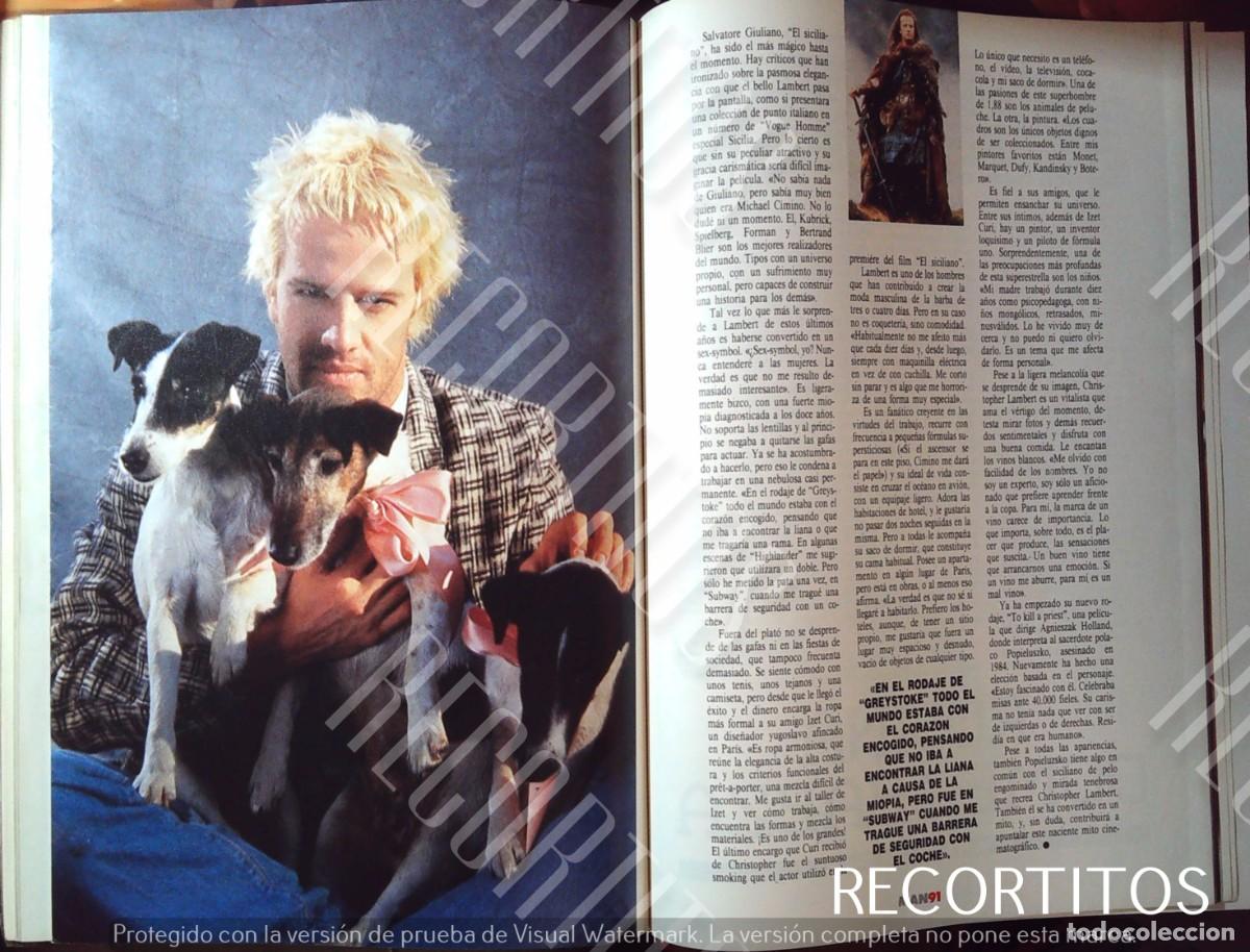Cine: desplegable y articulo poster christopher lambert - Foto 4