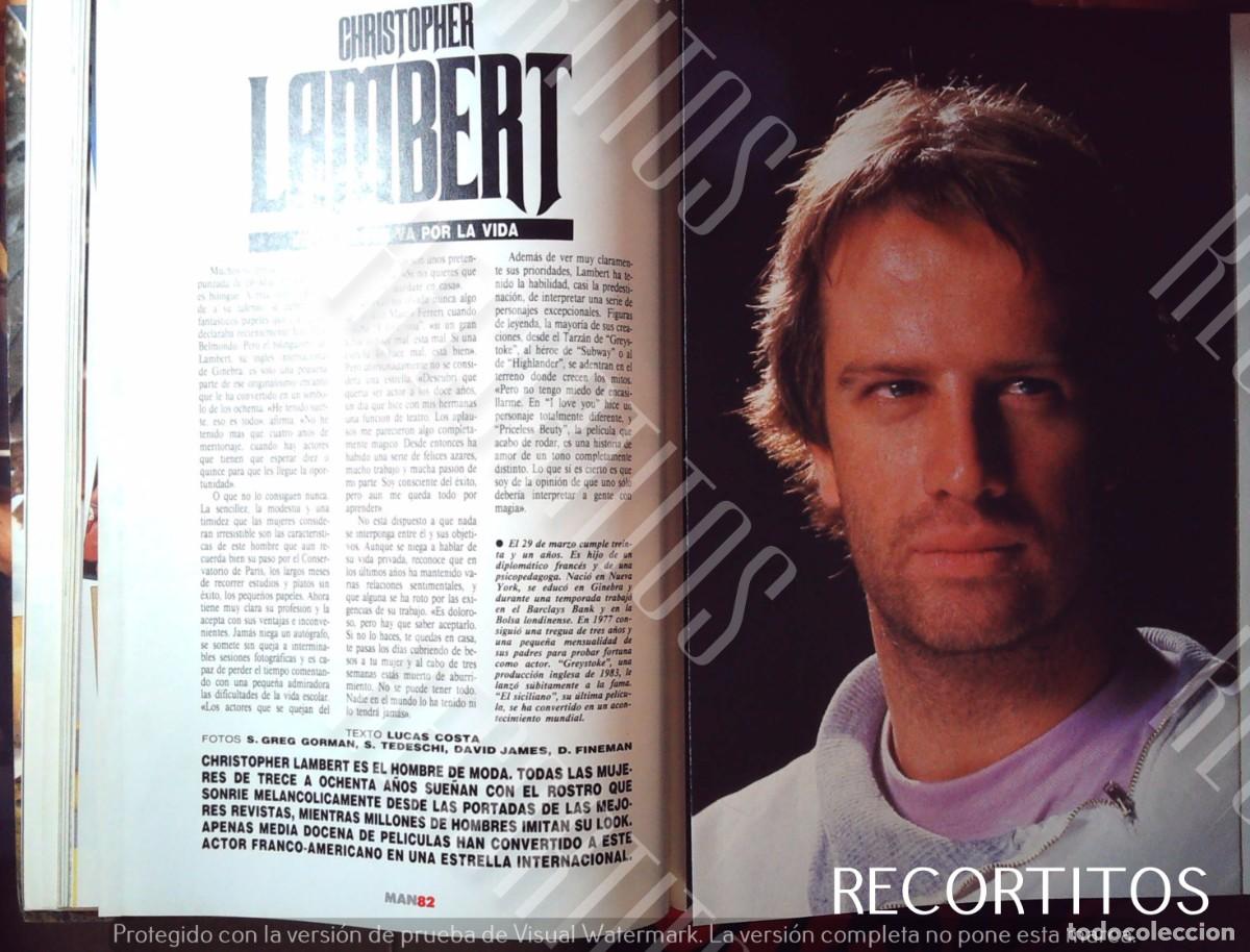 Cine: desplegable y articulo poster christopher lambert - Foto 5
