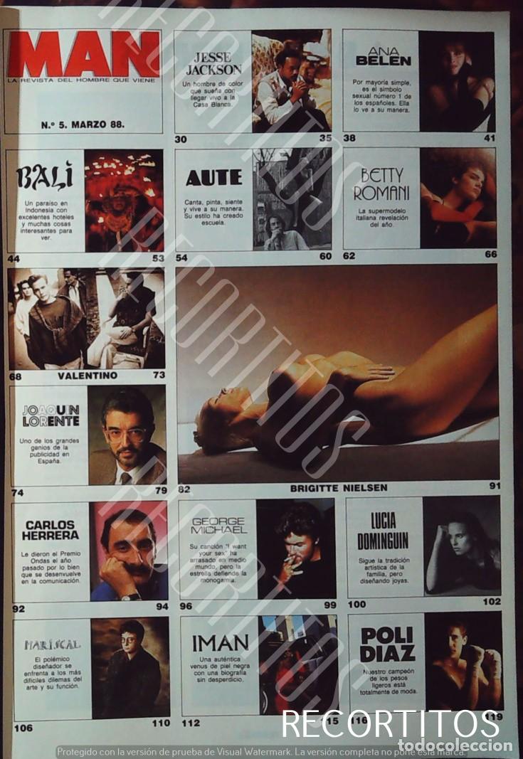 Cine: recorte george michael wham aute ana belen iman poli diaz lucia dominguin brigitte nielsen