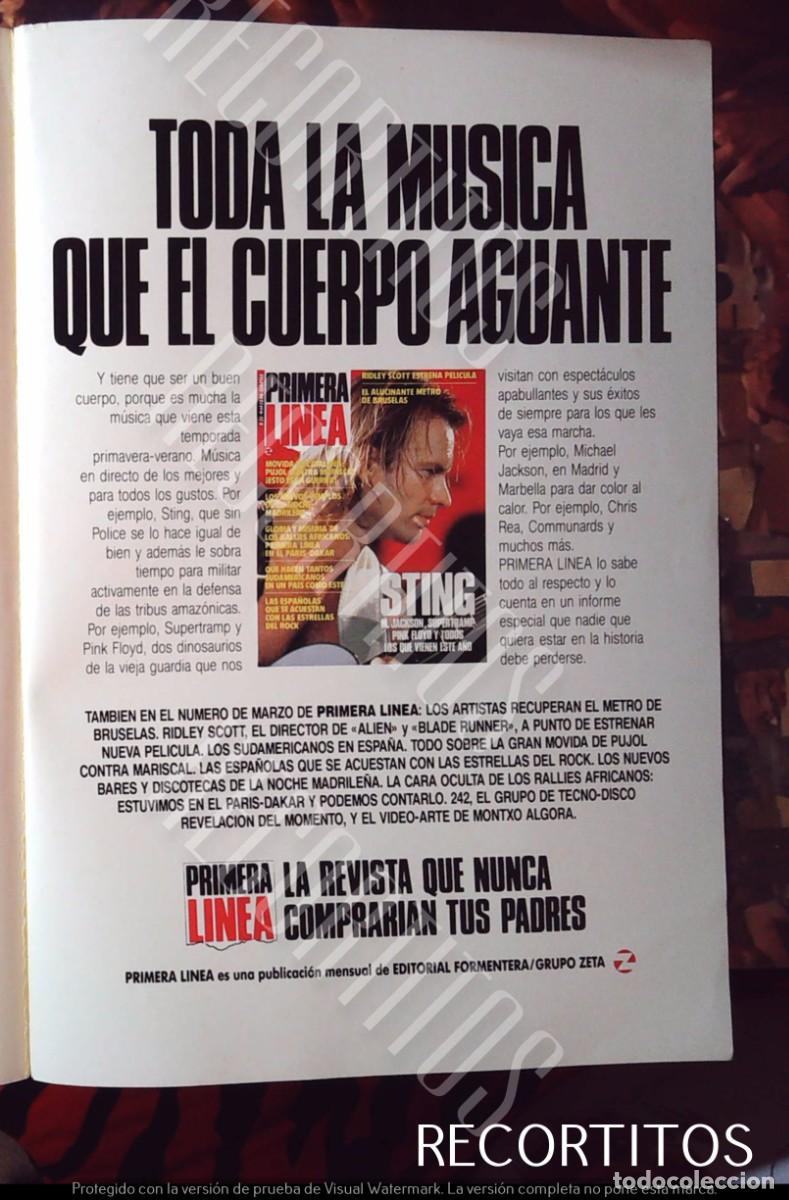 Cine: sting the police anuncio de primera linea