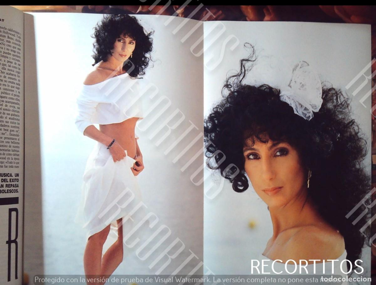 Cine: poster desplegable y articulo cher 1988 - Foto 4