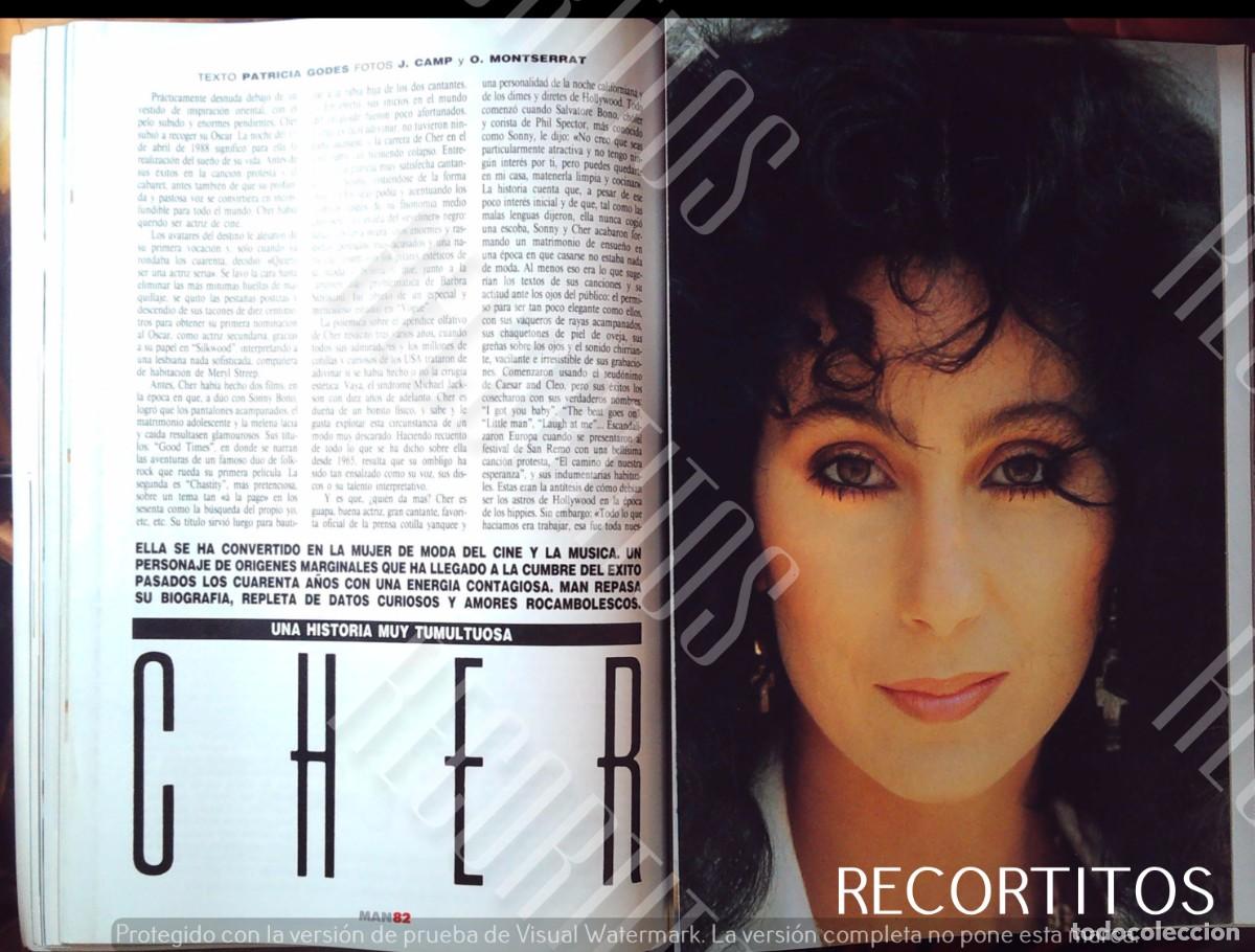 Cine: poster desplegable y articulo cher 1988 - Foto 6