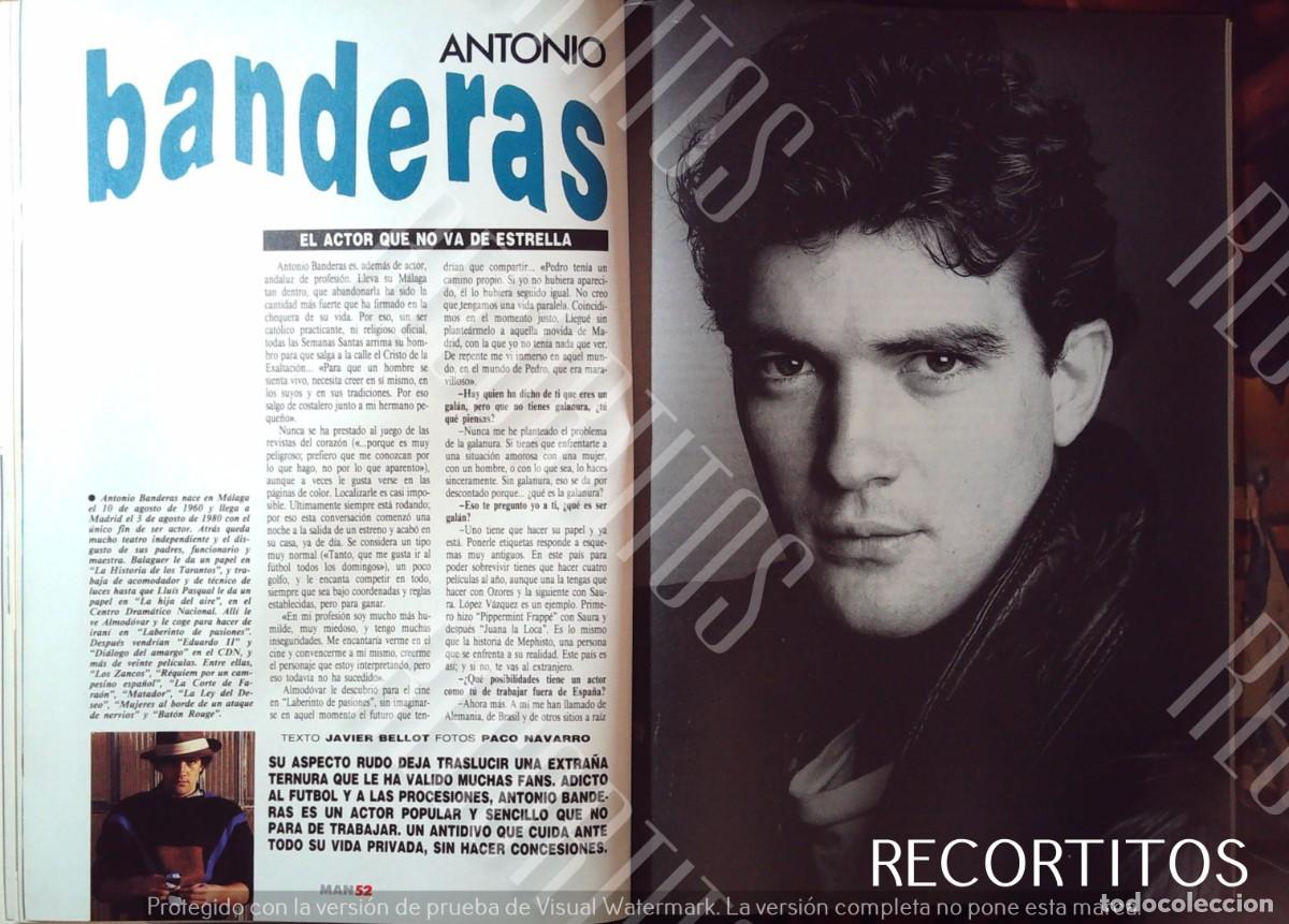 Cine: antonio banderas 1988 portrait pin up