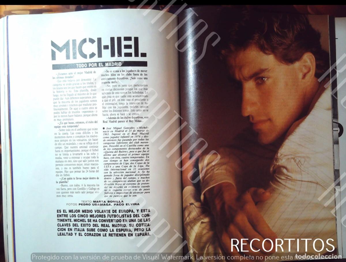 Cine: MICHEL GONZALEZ MIGUEL REAL MADRID INTERNACIONAL 1988