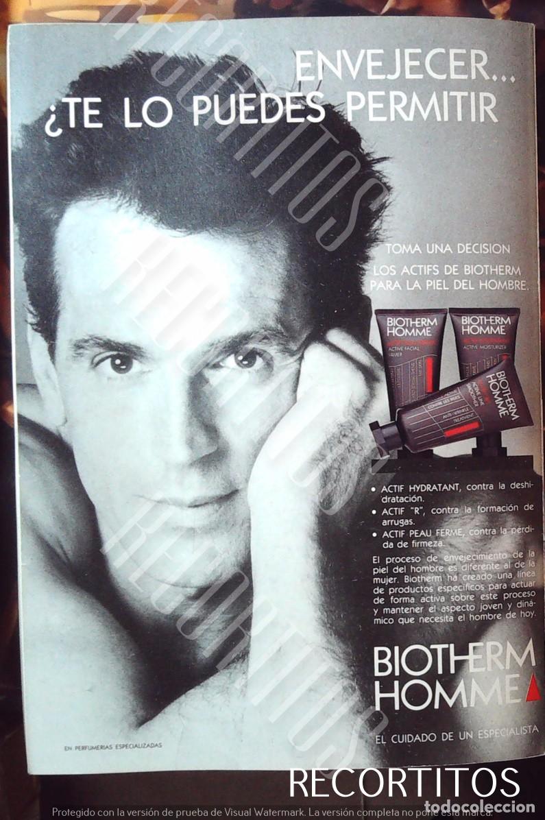 Cine: biotherm homme anuncuio publicidad