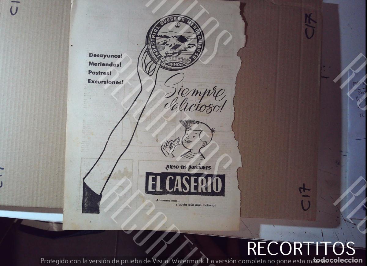 Cine: anuncio en prensa el caserio quesitos