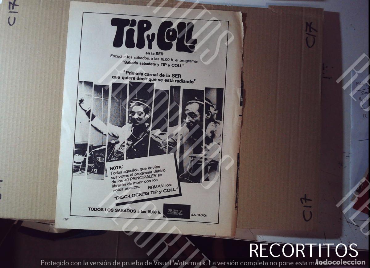 Cine: tip y coll en los cuarenta prinicipales anuncio en prensa