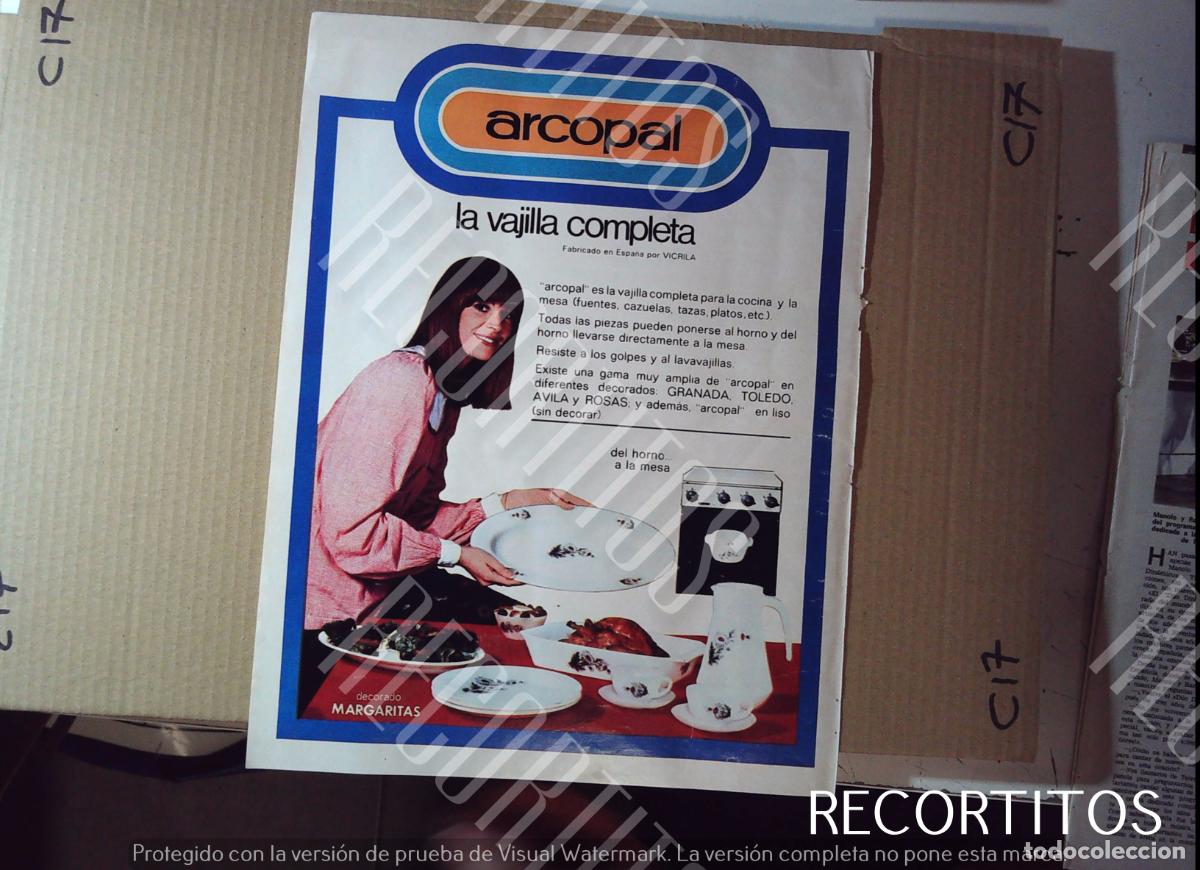 Cine: arcopal vajilla anuncio publicidad