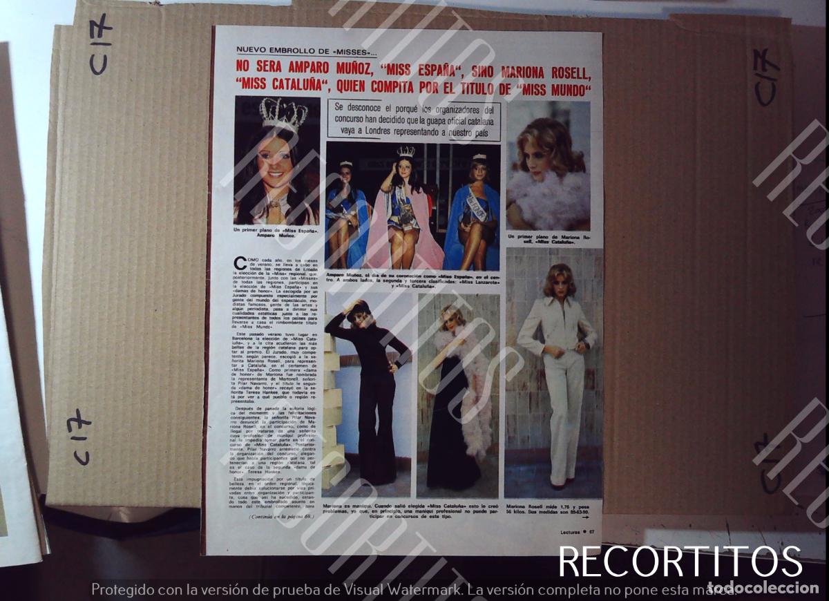 Cine: mariona rosell amparo mu&ntilde;oz miss mundo universo espa&ntilde;a