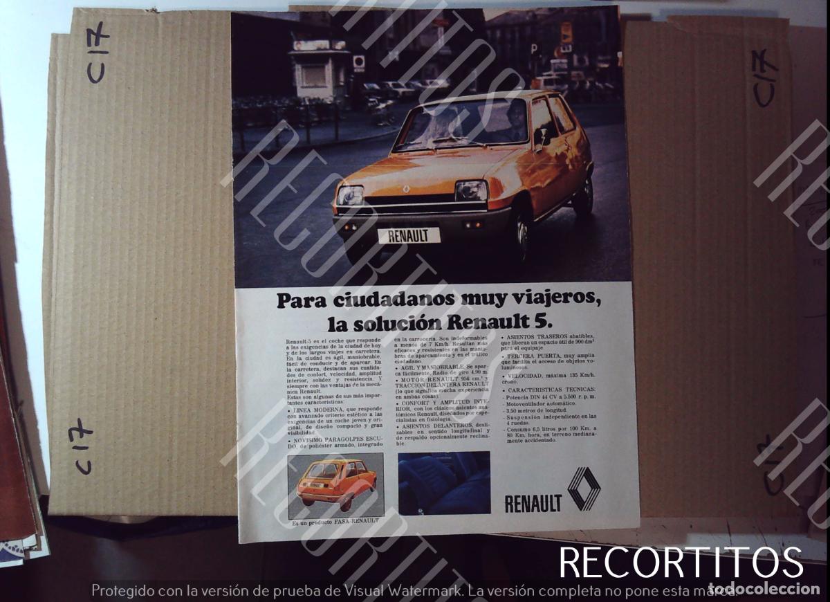 Cine: RENAULT 5 ANUNCIO PUBLICIDAD agni calefaccion anuncio publicidad