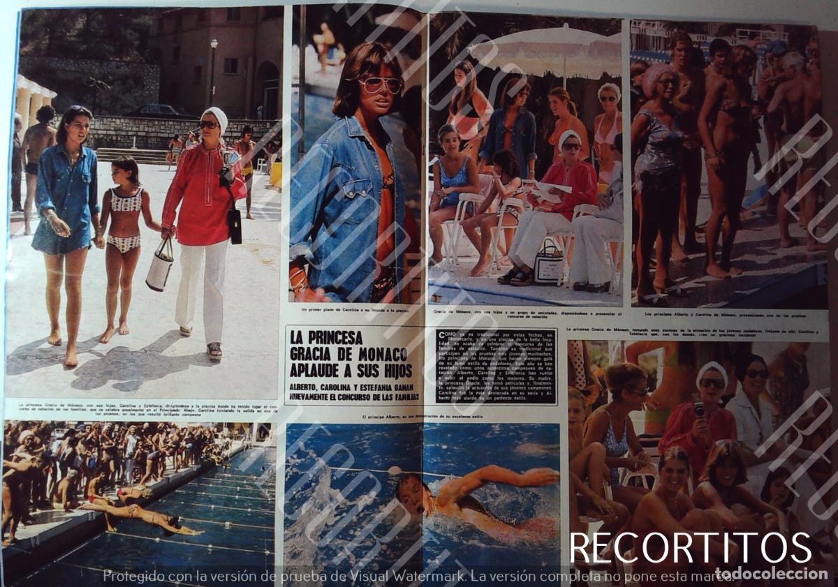 Cine: GRACE KELLY CAROLINA DE MONACO ESTEFANIA en la piscina