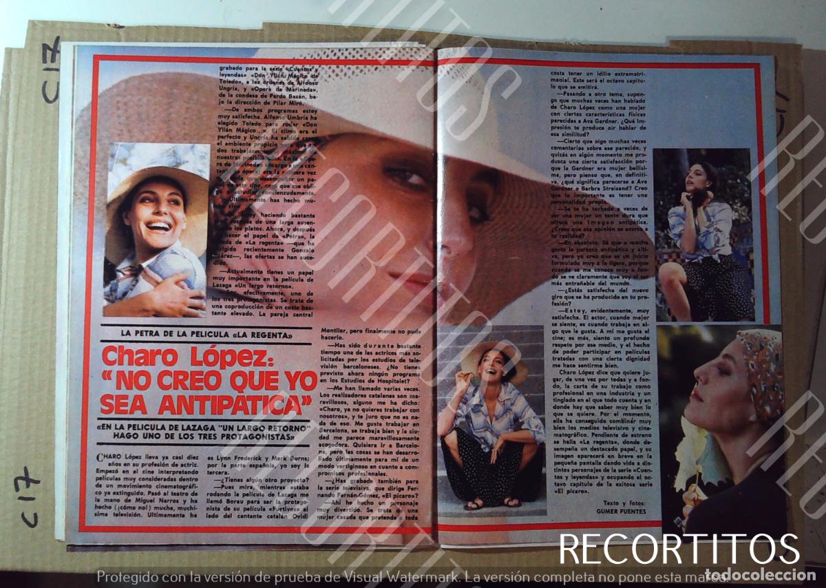 Cinema: charo lopez no creo que sea antipatica