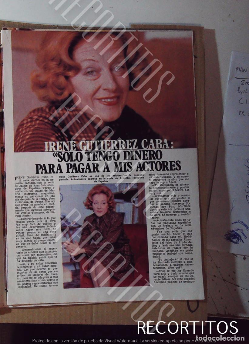 Cine: IRENE GUTIERREZ CABA