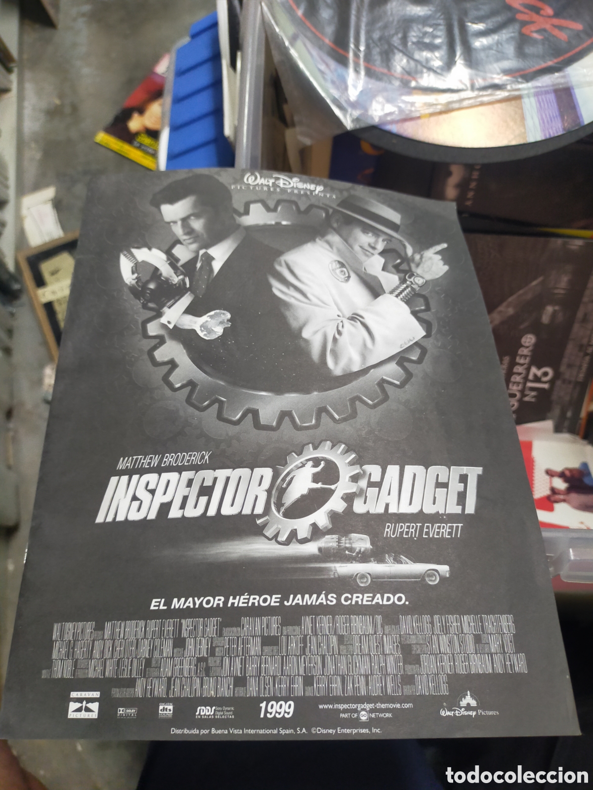 Cine: Dossier revista 30 pag inspector gadget 1999 Walt Disney