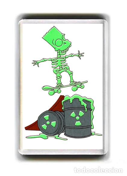 Cine: IMAN ACRILICO NEVERA - DIBUJOS ANIMADOS - BART SIMPSON RADIACTIVO