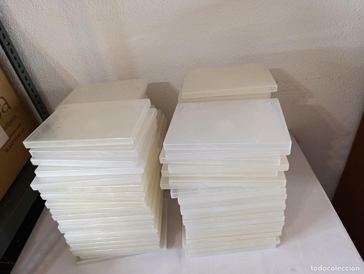 Cine: LOTE DE 90 CAJAS / ESTUCHES DVD PARA 1 DISCO - TRANSPARENTES - CAJAS DE PLASTICO VACIAS (01-02#)