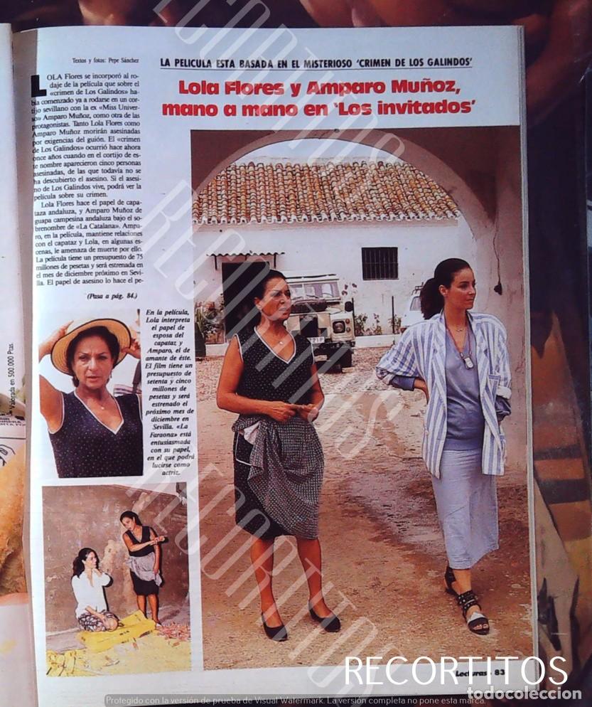 Cine: los invitados lola flores amparo mu&ntilde;oz miss espa&ntilde;a universo actriz el crimen de los galindos
