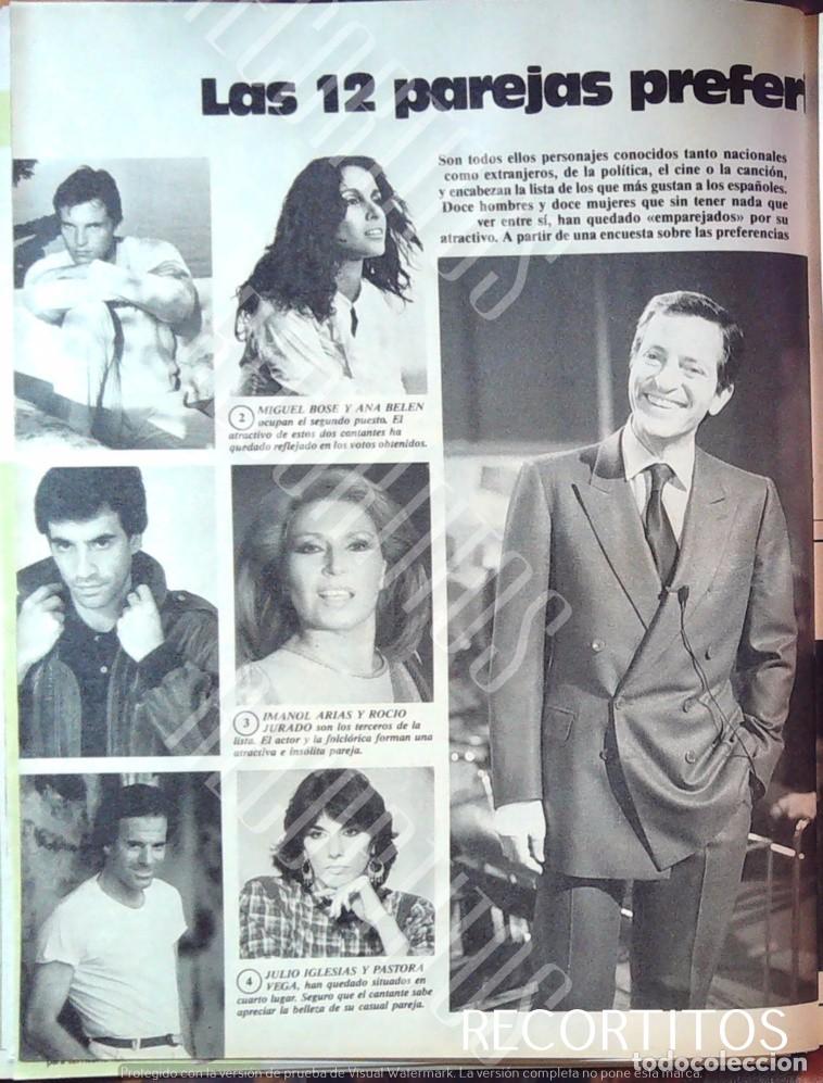 Cine: miguel bose julio iglesias rocio jurado imanol arias ana belen pastora vega adolfo suarez