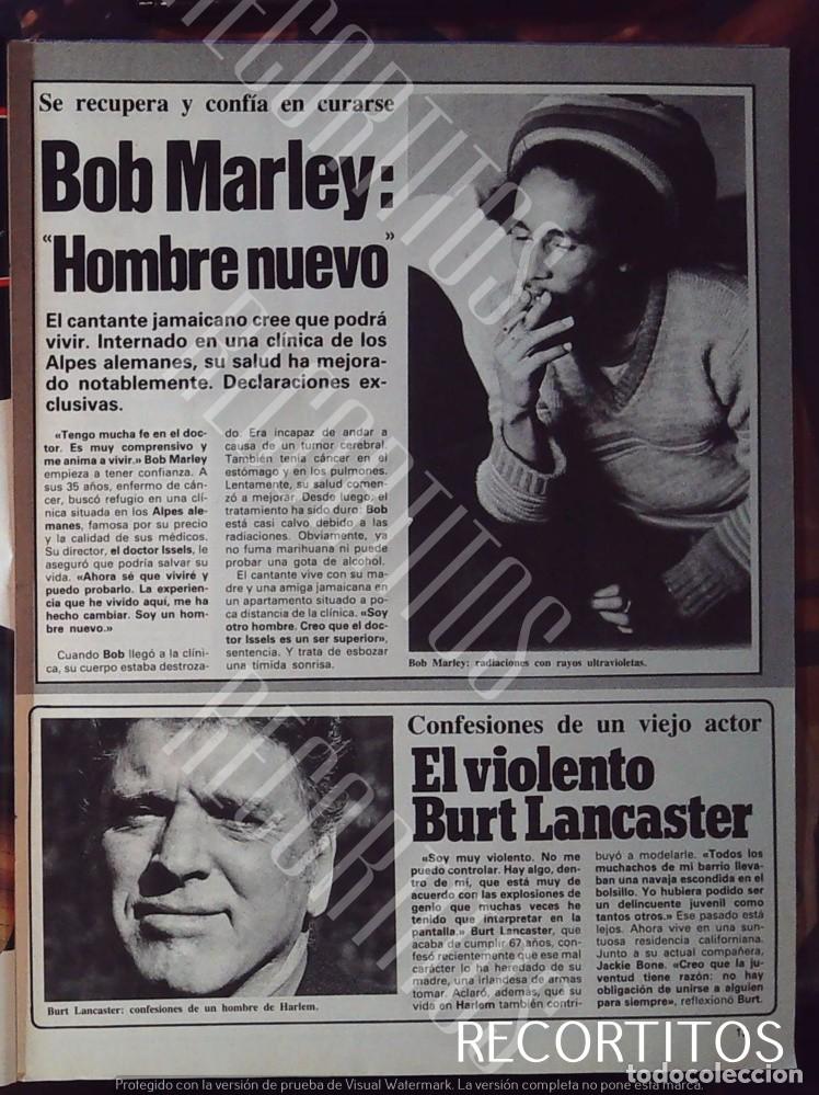 Cine: BOB MARLEY REAGGE REAGE burt lancaster