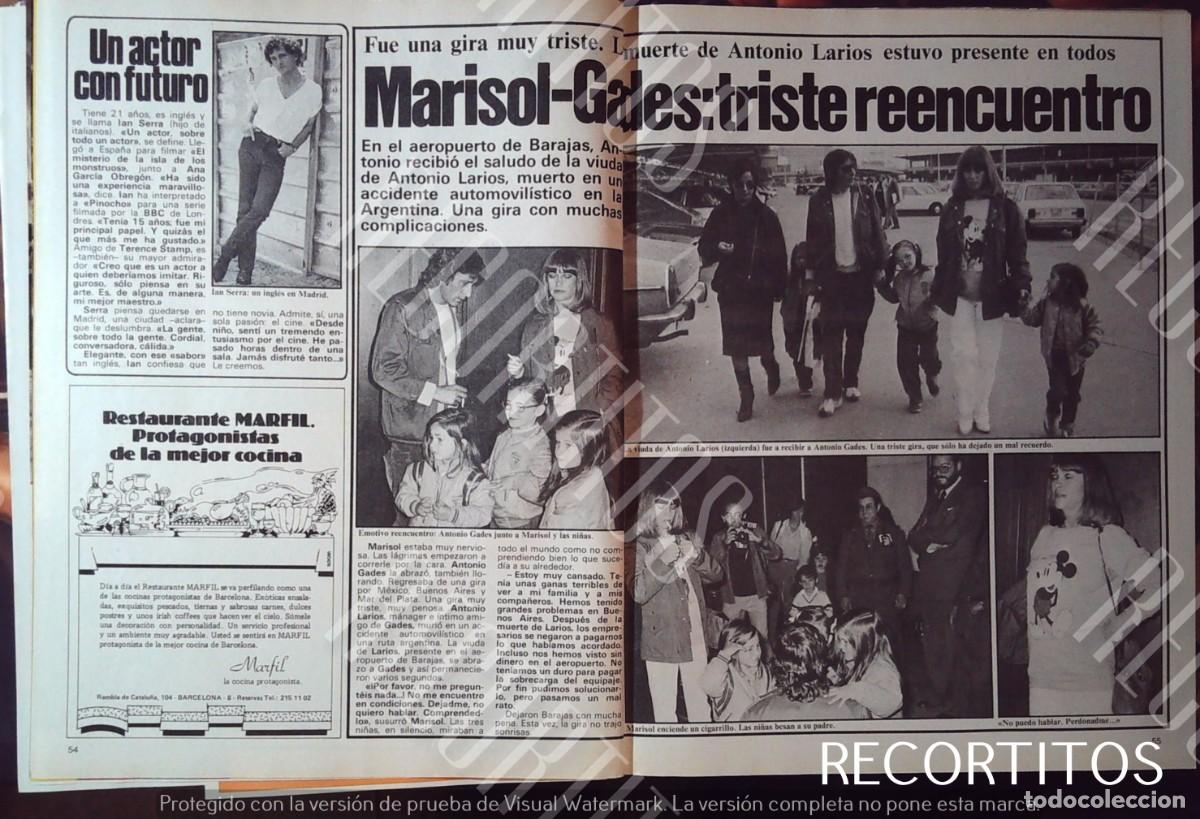 Cine: PEPA FLORES MARISOL ANTONIO GADES