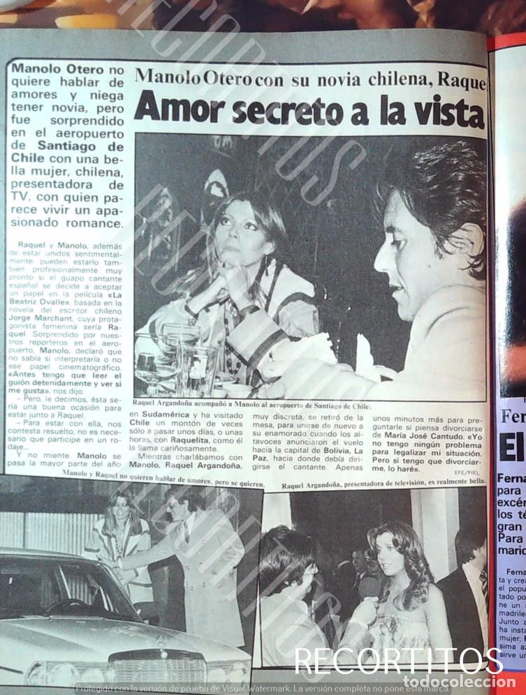 Cine: manolo otero con la bella chilena raquel