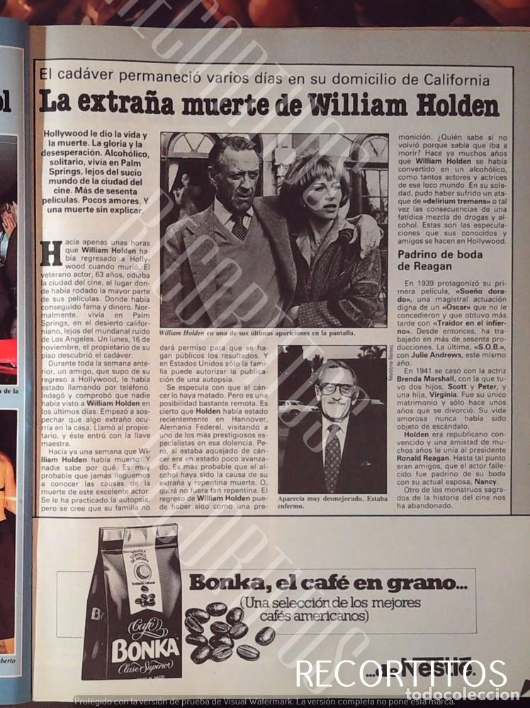 Cine: william holden fallecimiento