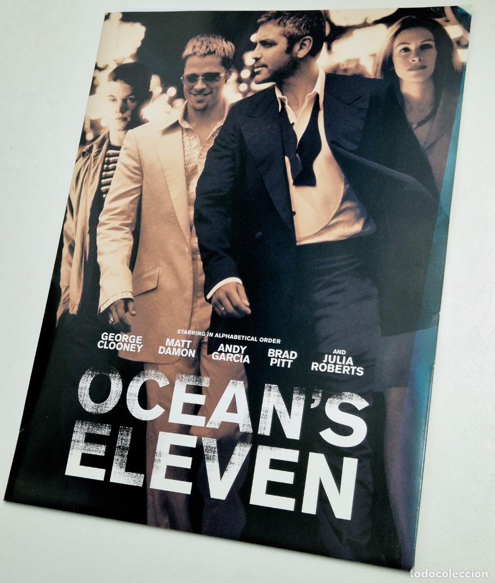Cine: Ocean's eleven de Steven Soderbergh. Carpeta con don dossier de prensa y datos de producci&oacute;n