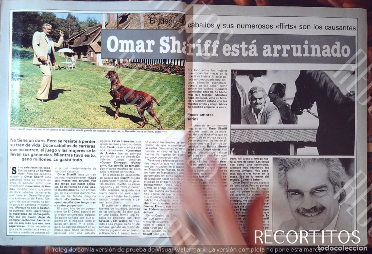 Cine: omar shariff esta arruinado