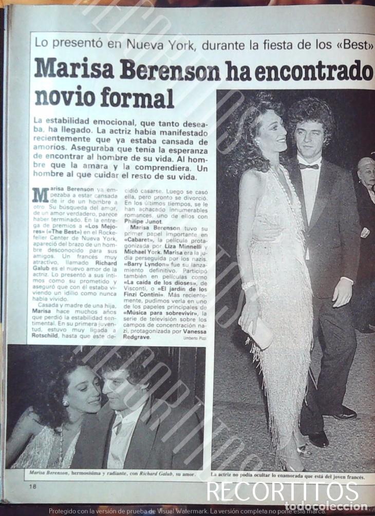 Cine: marisa berenson y su novio