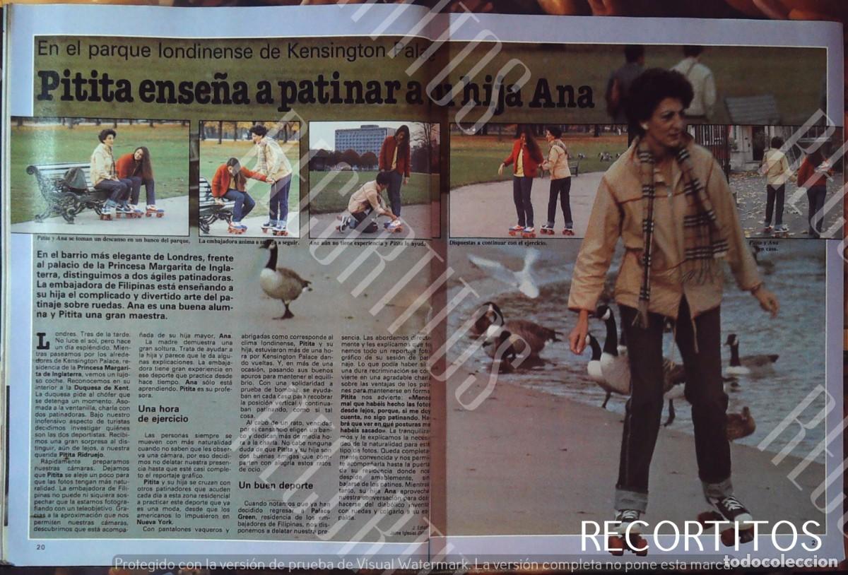 Cine: pitita ridruejo ense&ntilde;a a patinar a sus hijas
