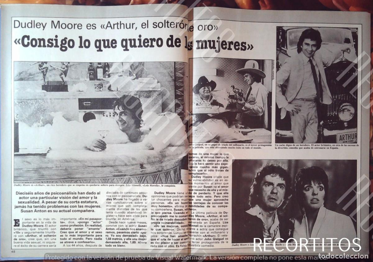 Cine: el soltero de oro dudley moore liza minelli