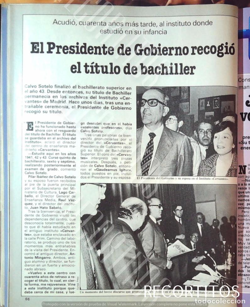 Cine: LEOPOLDO CALVO SOTELO RIBADEO titulo de bachiller