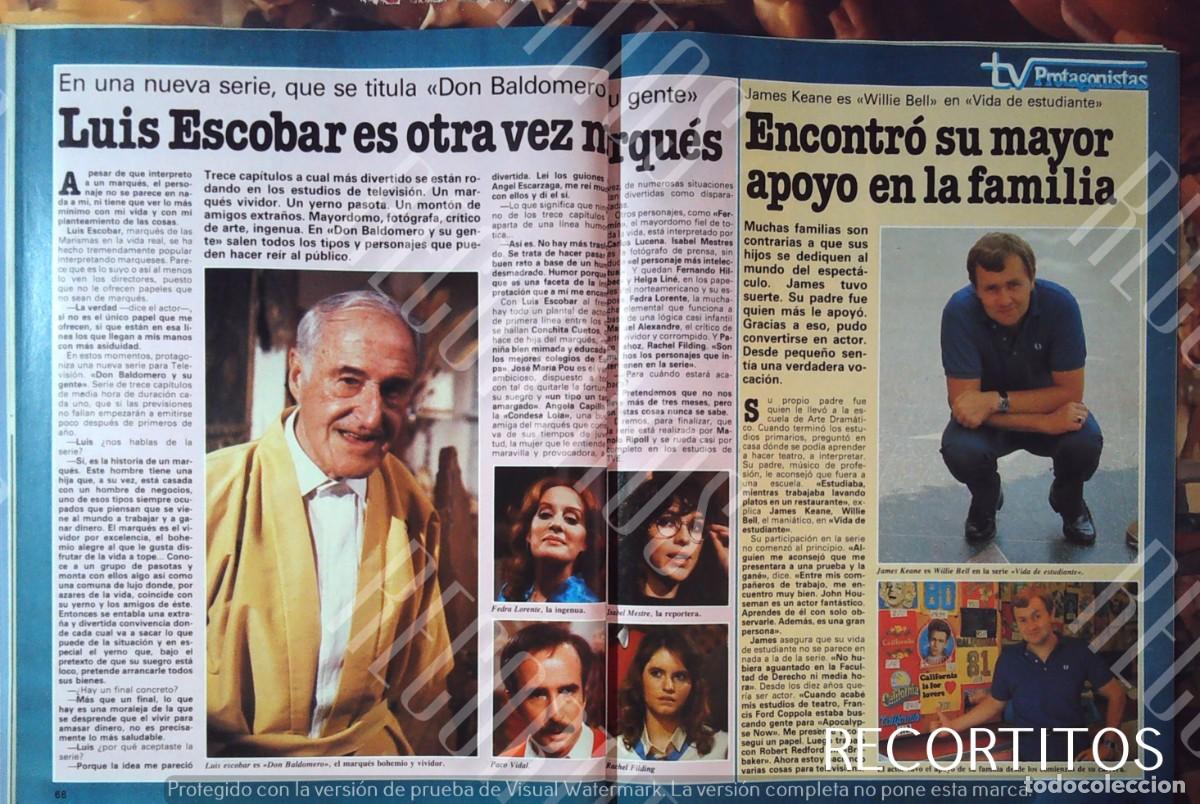 Cine: luis escobar fedra lorente paco vidal isabel mestre rachel filding james keane vida de estudiante w