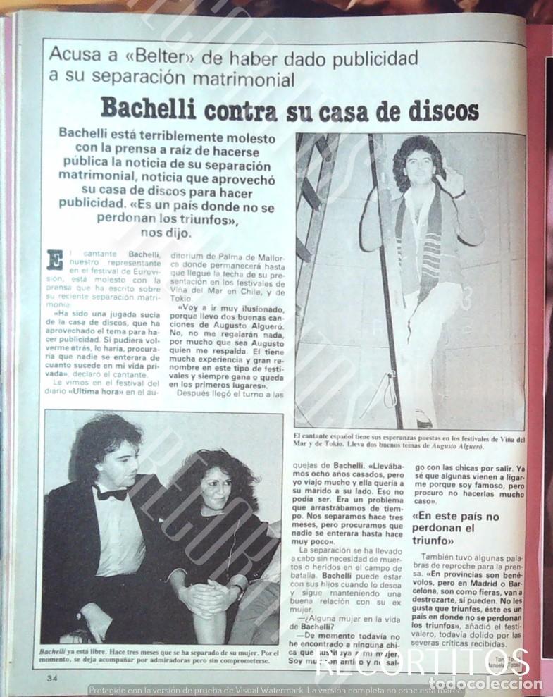 Cine: SERGIO BACHELLI BACHELI EUROVISION