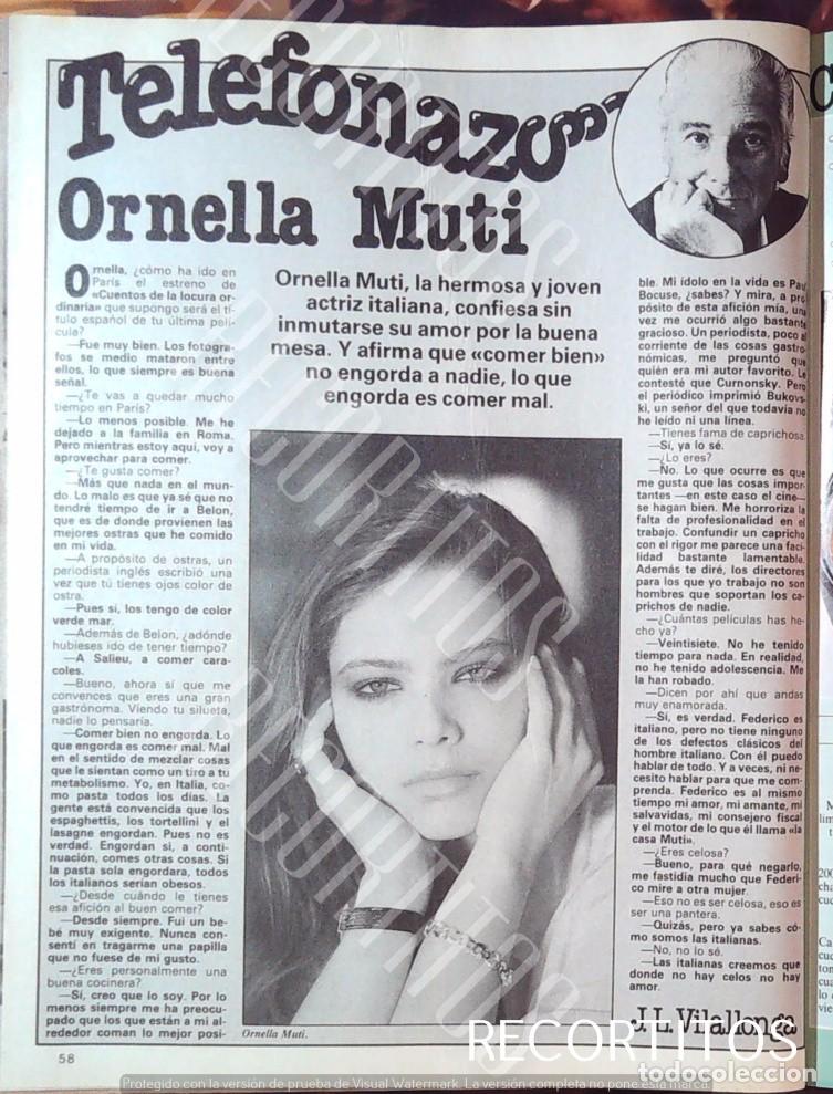 Cine: ORNELLA MUTI MUTTI ORNELA