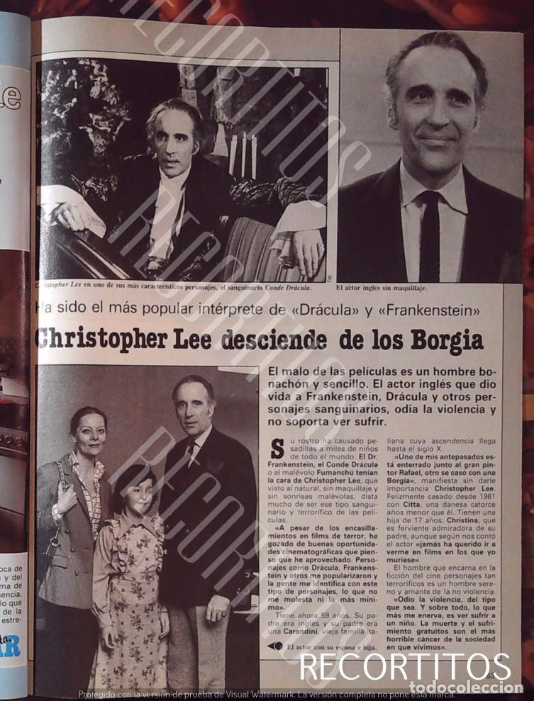 Cine: CHRISTOPHER LEE DRACULA DESCIENDE DE LOS BORGIA