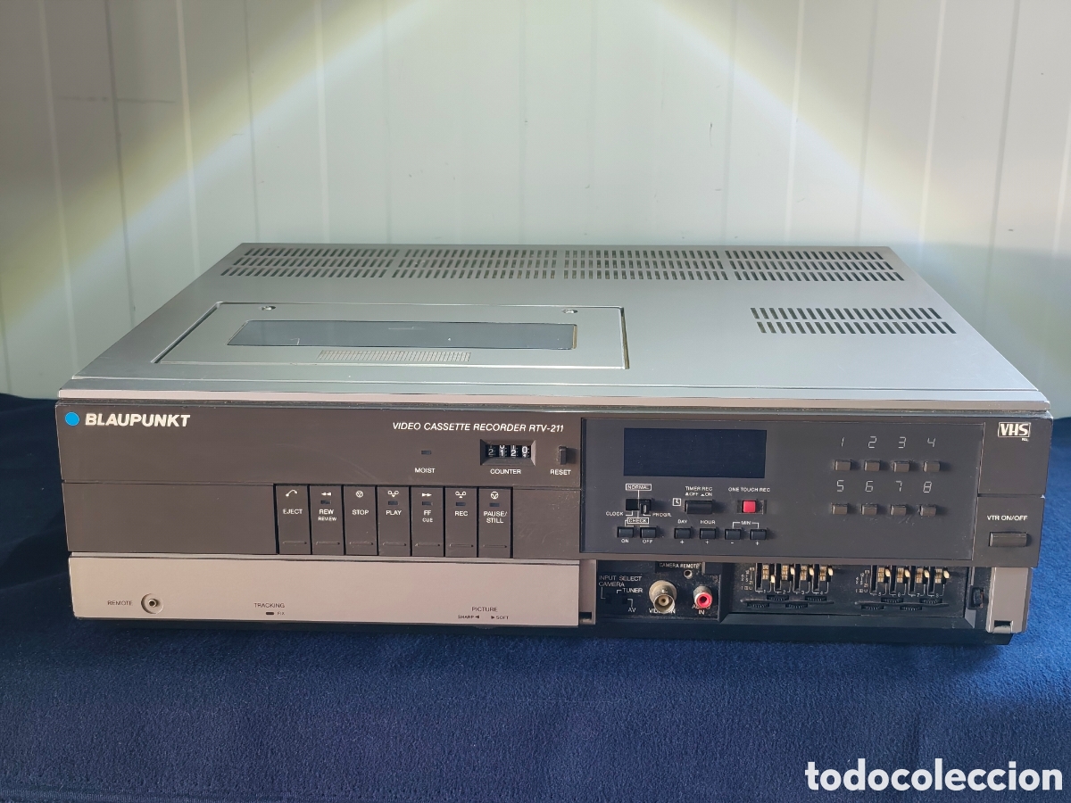 Cine: Videograbador VHS Vintage Blaupunkt RTV-211 - Carga Superior (Top Loading) A&ntilde;os 80