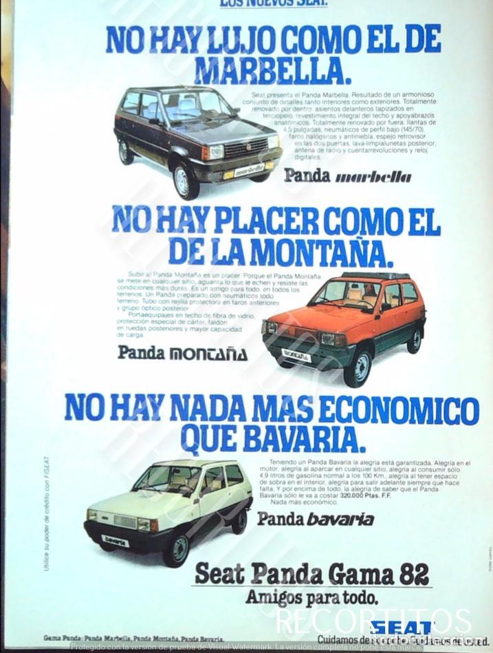 Cine: seat marbella 1982 panda bavaria monta&ntilde;a seat panda gama 82