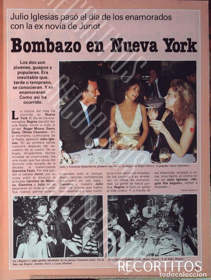 Cine: julio iglesias en nueva york con roger moore y regine