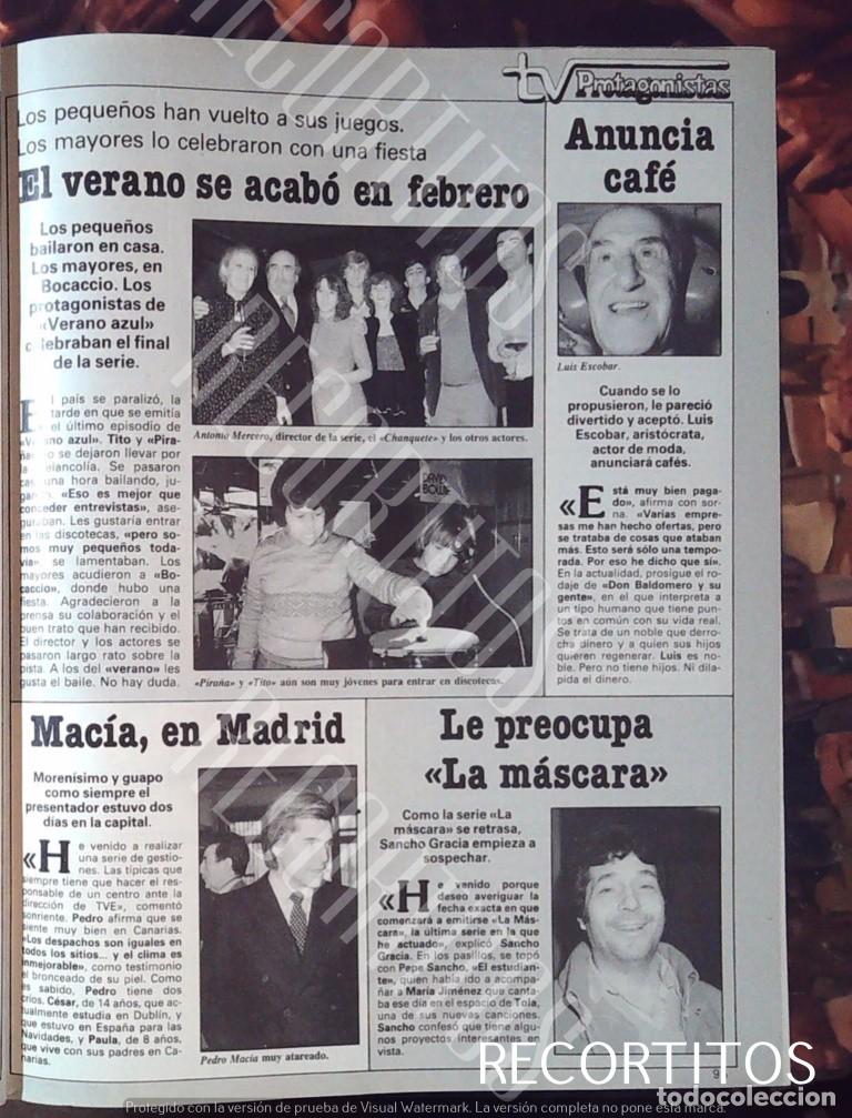 Cine: luis escobar antonio mercero tito y pira&ntilde;a verano azul pancho y javi mercero maria garralon sancho g