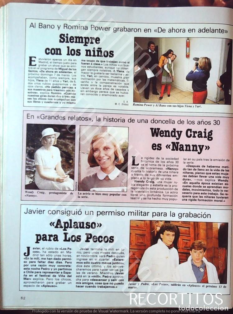 Cine: romina power al bano wendy craig nanny pecos aplauso