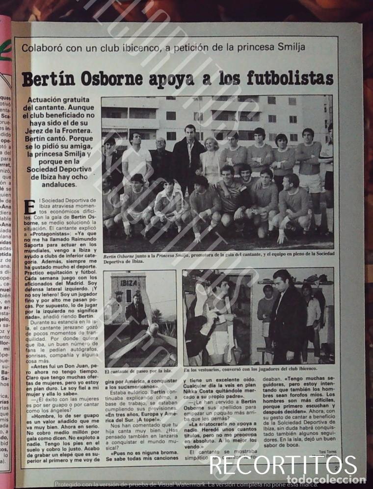 Cine: bertin osborne y la princesa smilja con el club deportivo ibiza futbol ibicenco