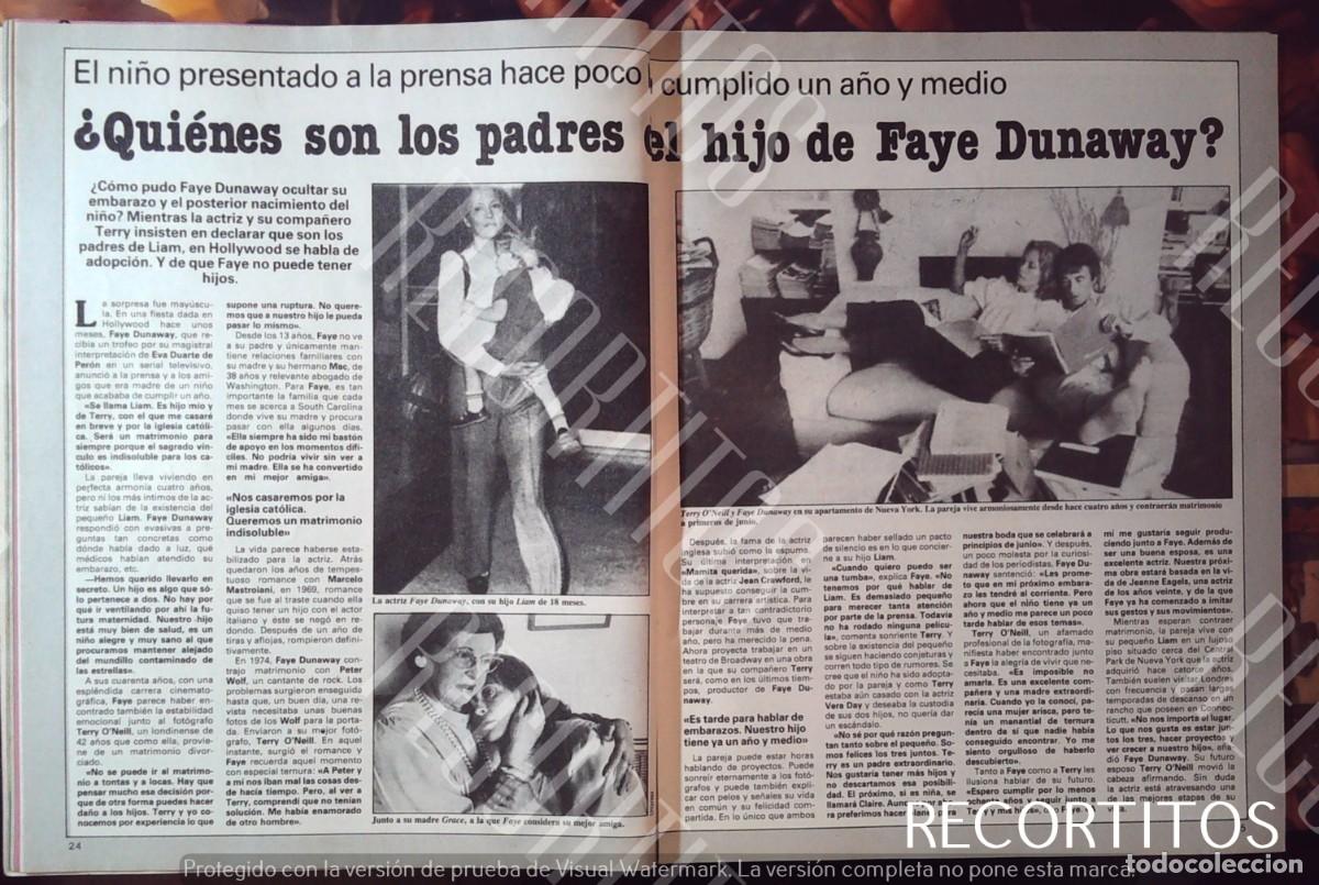Cine: quienes son los padres del hijo de faye dunaway