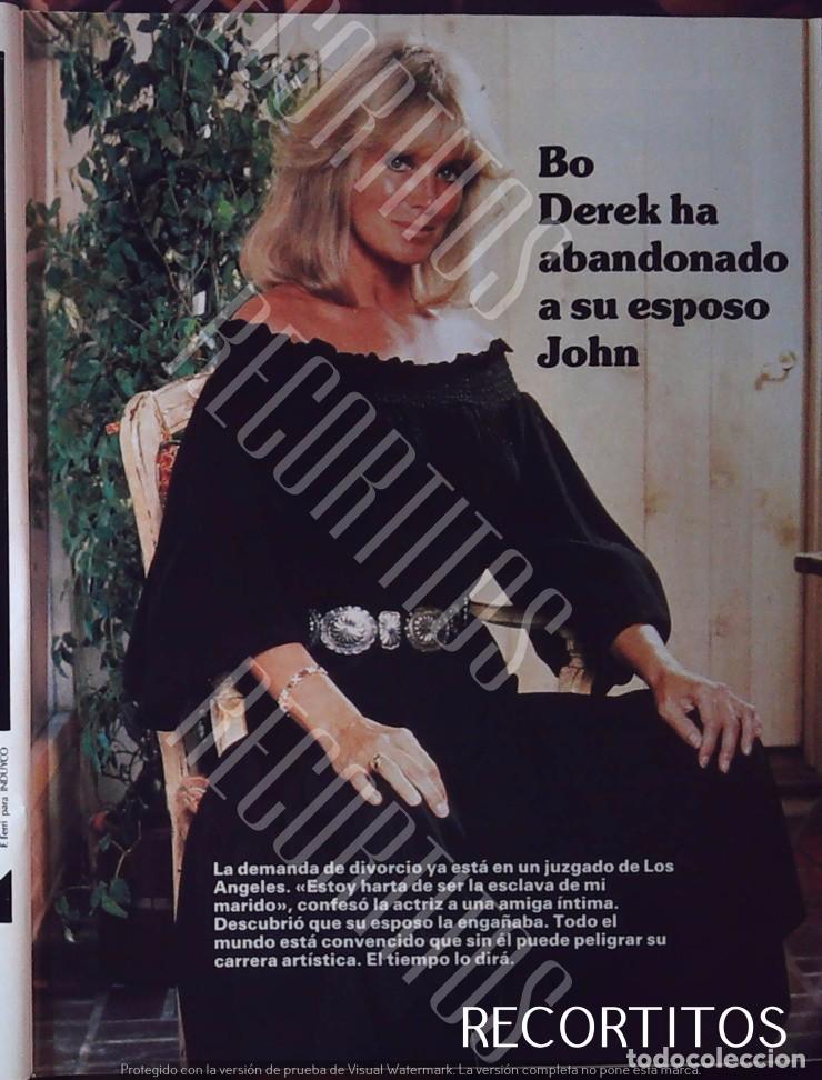 Cine: bo derek abandona a su marido john