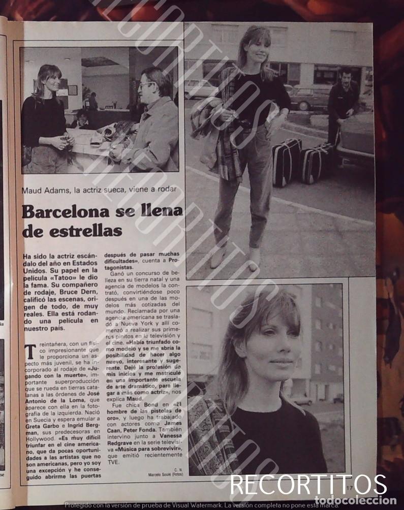 Cine: maud adams una chica bond en barcelona 007